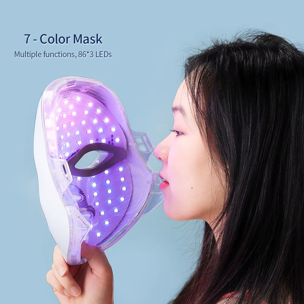 7 Colors Photon Facial LED Mask Red Light Therapy Anti Aging Beauty Mask