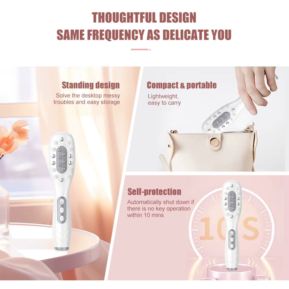 3 LED Light Therapy Electric Massage Comb