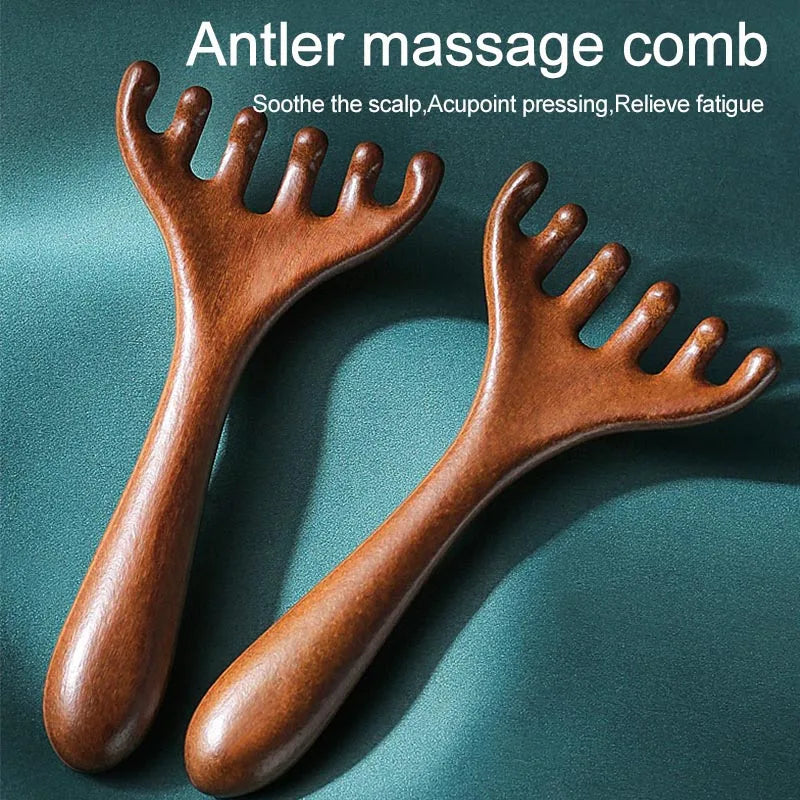 New Wooden Meridian Massage Comb