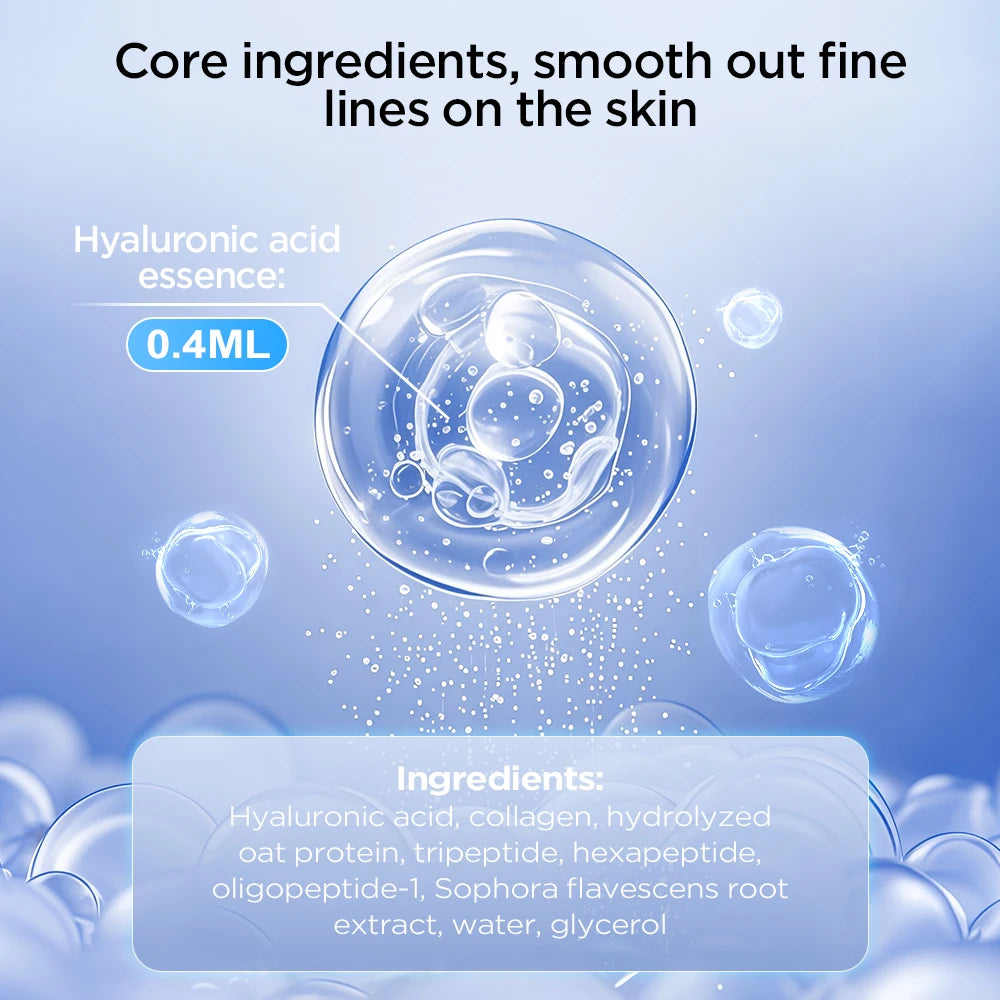 5 PAIRS of Microneedle Eye Patches Mask Korean Skin Care Hyaluronic Acid for Anti Wrinkle Aging Dark Circle Eyes Mask Moisturizing