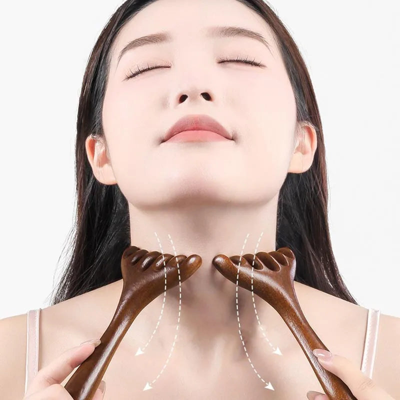 New Wooden Meridian Massage Comb